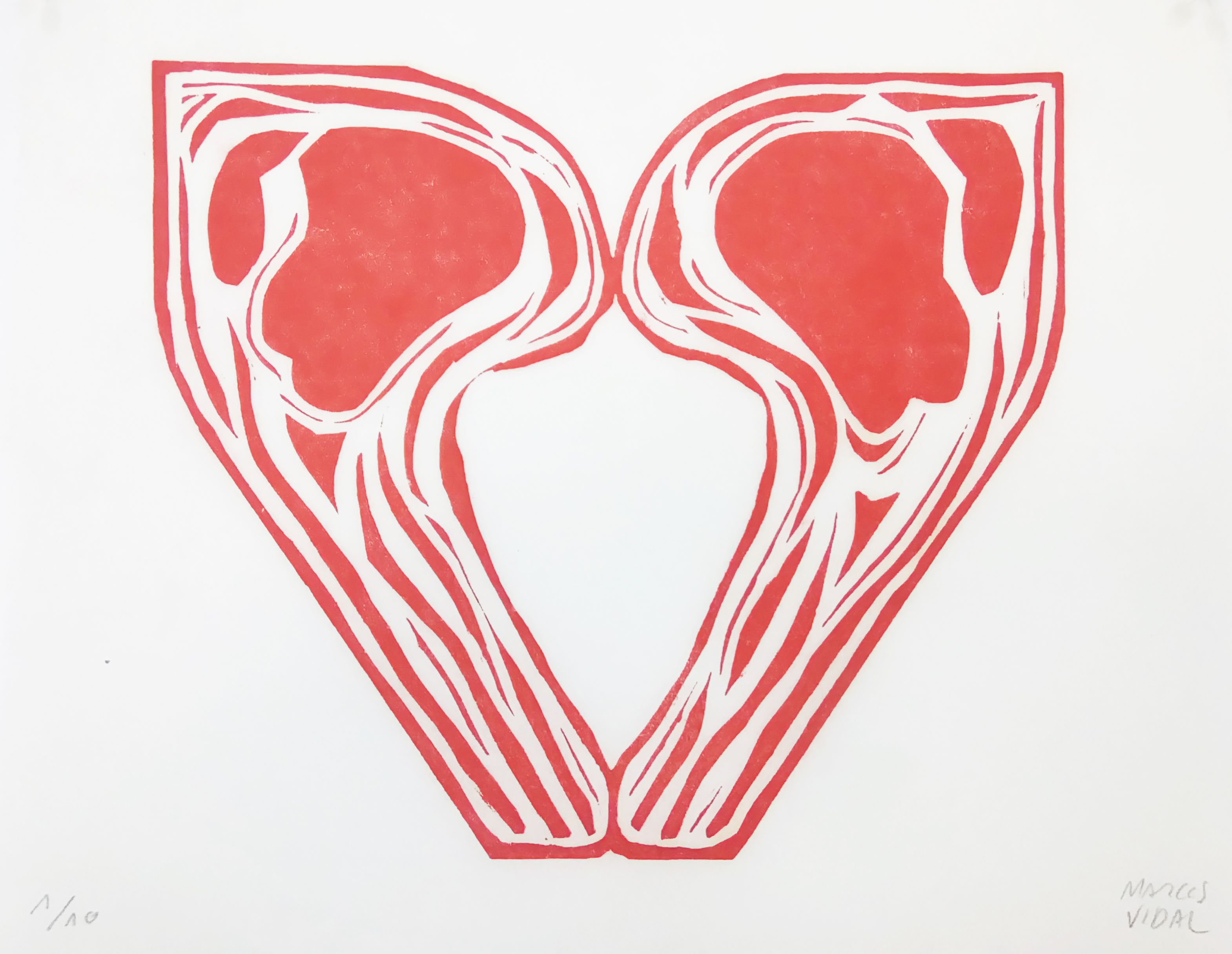 Xilografía sobre papel japonés, 30 x 30 cms, 2015